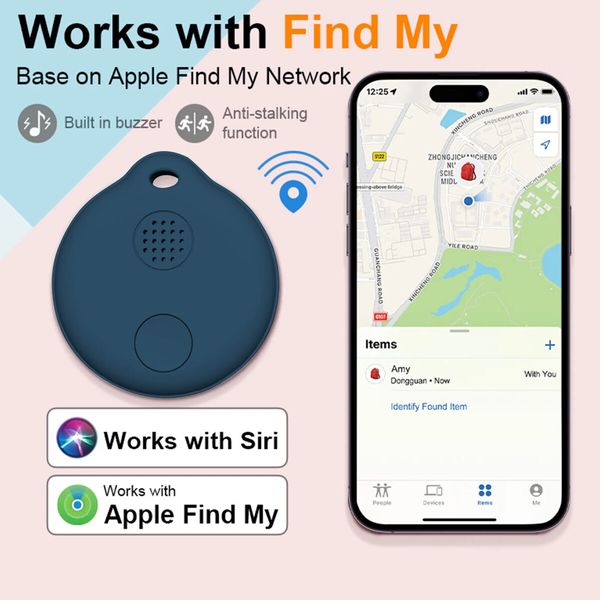 Portable GPS Tracking, Smart Anti Loss Device, GPS Smart Finders Tracker Device for Kids Pets Blue