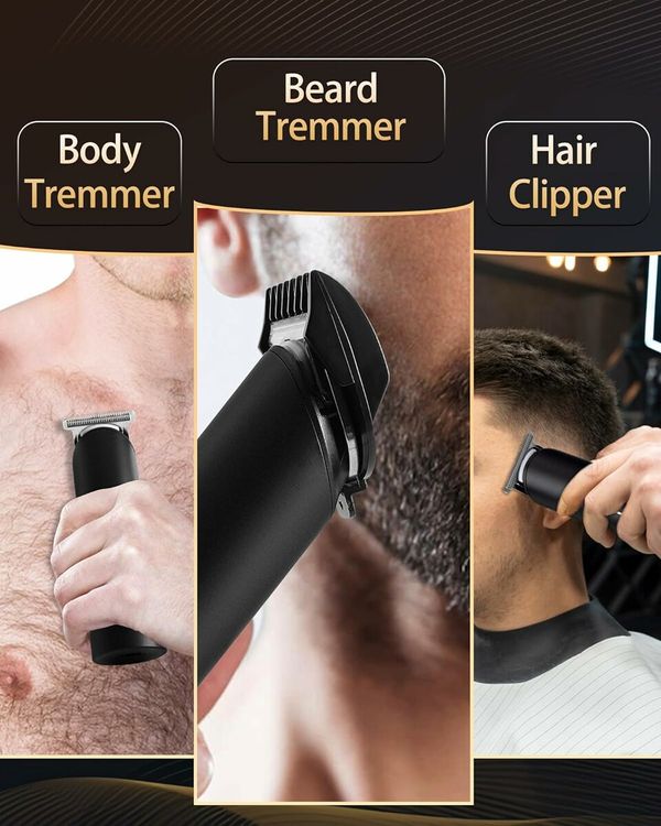 (Black)Hair Trimmer for Women,Waterproof Bikini Trimmer for Wet & Dry Use,Rechargeable Hair Trimmer,Electric Razor&Shaver with Standing Recharge Dock