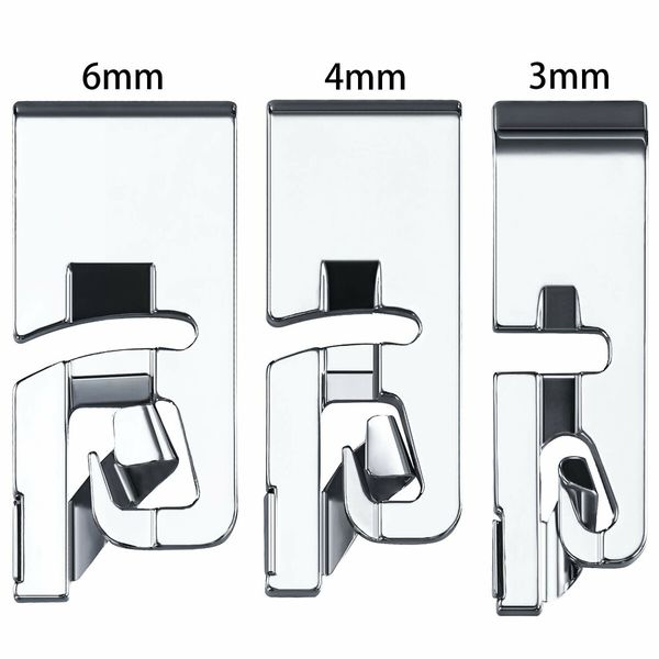 Narrow Rolled Hem Sewing Machine Presser Foot Set Suitable for Household Multi-Function Sewing Machines 3 mm,4 mm and 6 mm (3)