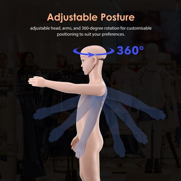 Child Mannequin 110cm Dress Form Display Showcase Clothing Model Manikin Dressmaking Dummy Adjustable