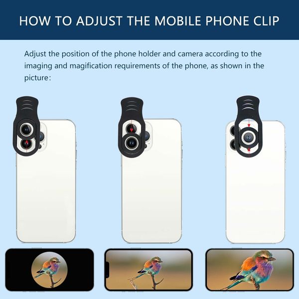 18X25 Monocular Telescope, Monocular Telescope Smartphone Suitable for Watching Sports, Fishing, Bird Watching