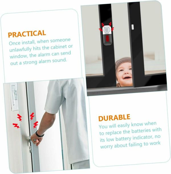 Window Alarm Alarms Alarm Sensor Db Security Door Kids Magnetic Anti for Safety Window Warning Door Alarm