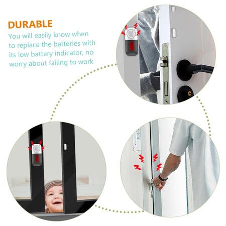 Window Alarm Alarms Alarm Sensor Db Security Door Kids Magnetic Anti for Safety Window Warning Door Alarm