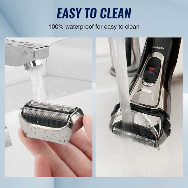 Electric Razor Shavers for Face,Razors for Shaving Face Men Electric Shavers Cordless Rechargeable Beard Shaver Waterproof LED Display Wet Dry Use