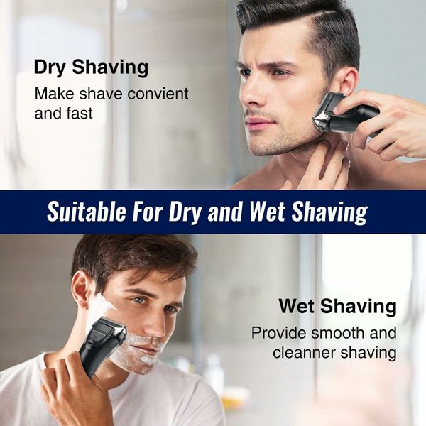 Electric Razor Shavers for Face,Razors for Shaving Face Men Electric Shavers Cordless Rechargeable Beard Shaver Waterproof LED Display Wet Dry Use