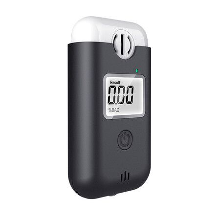 Portable Breathalyzer, Direct Blow, no Need to Change Mouthpieces,Digital Blue LCD Display with Illuminated Light for Personal and Family Gatheri