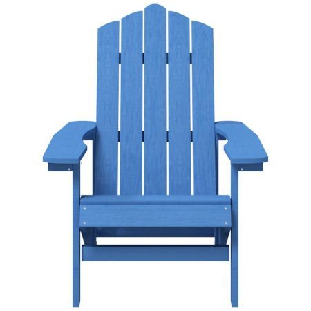 Garden Adirondack Chairs 2 pcs HDPE Aqua Blue