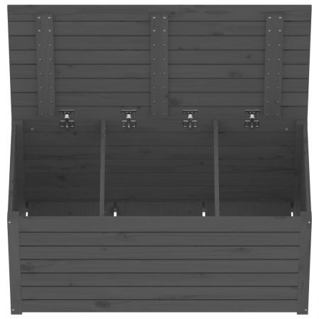 Garden Box Grey 101x50.5x46.5 cm Solid Wood Pine