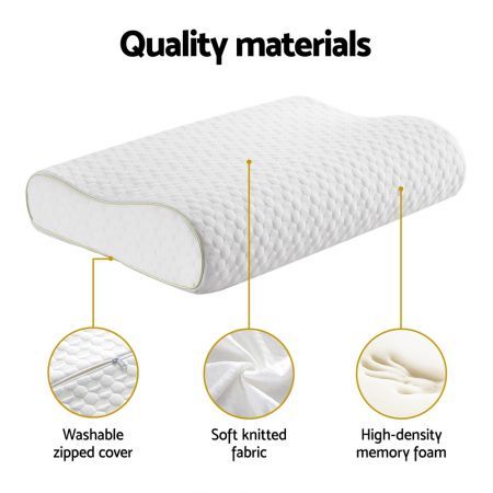 Giselle Memory Foam Pillow Contour Neck