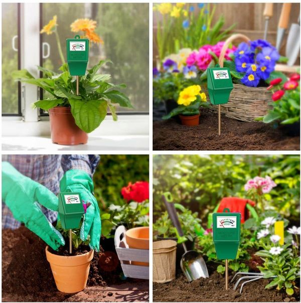 Soil Moisture Meter Plant Hygrometer for Potted Plants Garden Farm Lawn No Battery Needed