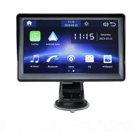 Wireless Apple Car Play Portable Car Screen, 7 Inch HD IPS Touchscreen Car Radio Receiver, Car Stereo with Android Auto