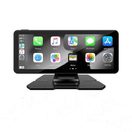 6.86 inch Portable Wireless Apple and Android Carplay Screen with HD Front and Rear Backup Camera