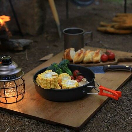 Camping Cooking Set, Non-Stick Lightweight Camping Pots and Pans Set  Outdoor Cooking & Picnic