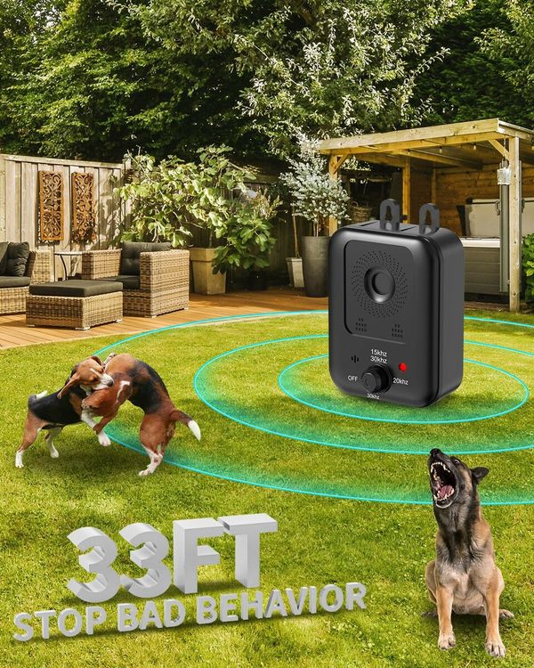 Anti Barking Devices with 3 Modes Rechargeable Ultrasonic Bark Box for Indoor and Outdoor Dogs