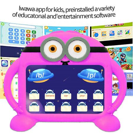 7 inch Kids Tablets Android Learning with WiFi,32GB ROM,2GB RAM,Bluetooth, Camera,Parental Control,Pre-Installed APPs,Games(Purple)