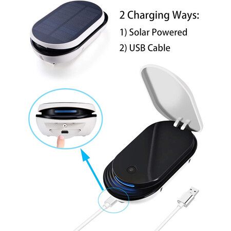 Solar Air Pump with USB Charging 3 Working Modes Pond Aerator Fishing Bubble Oxygenator Aquaponics Aquaculture Hydroponics Bubbleponics