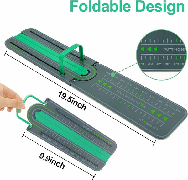 Golf Precision Distance Putting Drill, Golf Putting Alignment Rail for Golf Lover