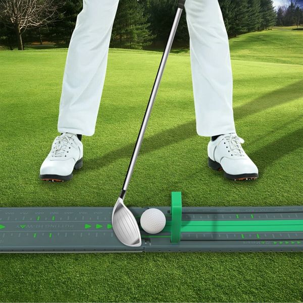 Golf Precision Distance Putting Drill, Golf Putting Alignment Rail for Golf Lover