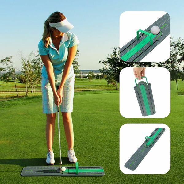 Golf Precision Distance Putting Drill, Golf Putting Alignment Rail for Golf Lover