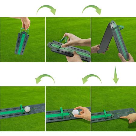 Golf Precision Distance Putting Drill, Golf Putting Alignment Rail for Golf Lover