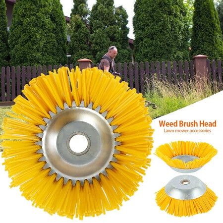 Weed Brush Head Nylon Silk Weed Brush Garden Lawn Mower Nylon Brush