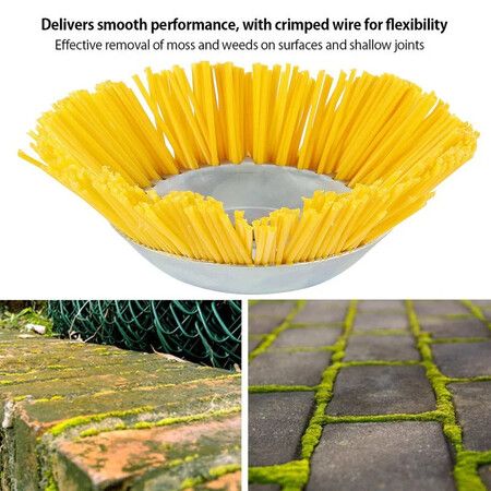 Weed Brush Head Nylon Silk Weed Brush Garden Lawn Mower Nylon Brush