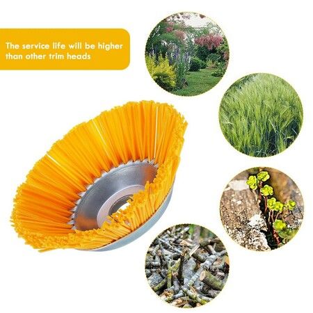 Weed Brush Head Nylon Silk Weed Brush Garden Lawn Mower Nylon Brush