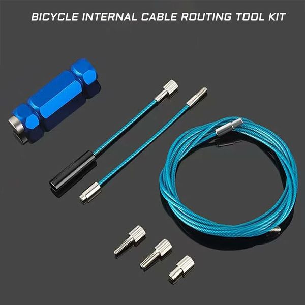 Bike Internal Cable Routing Tool Kit, Install Guide for 4 to 5.5mm Cable Housing and Inner Wire, Hydraulic Hose, and DI2 ETube For Mountain, Road Bicycle, and MTB Frames