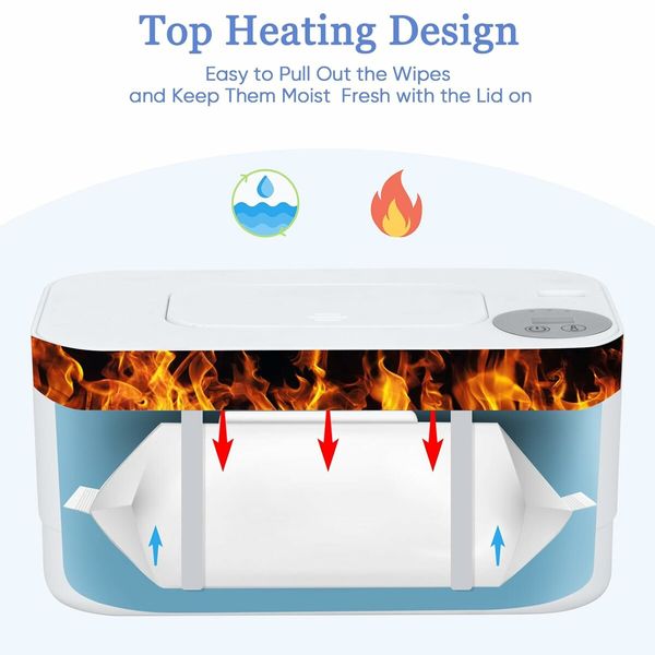 Wipe Warmer, 3 Modes of Temperature Heating Control Large Capacity Top Design Heating Wipe Warmer (Wipe Warmer)