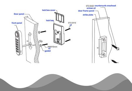 Keyless Cabinet Lock, Fingerprint Password Single-door cabinet Drawer Lock, Wardrobes, Liquor, Weapon Safe Storages