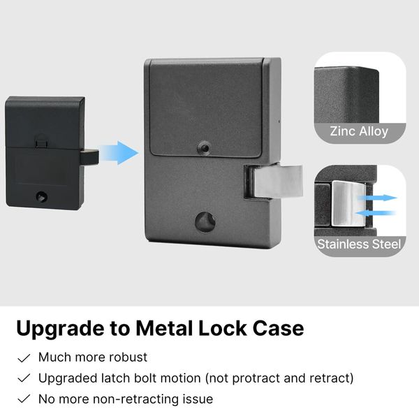 Keyless Cabinet Lock, Fingerprint Password Single-door cabinet Drawer Lock, Wardrobes, Liquor, Weapon Safe Storages