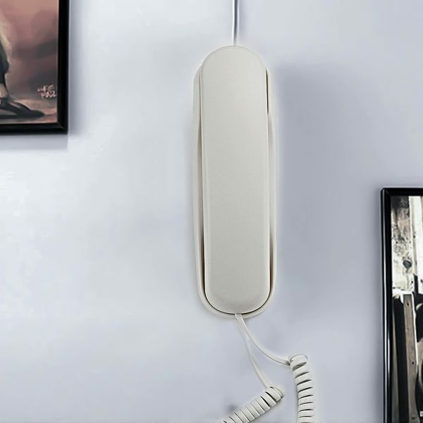 Landline Phone - Durable Corded Phone for The Office,Mini Phone uses HD Sound Chips,Making The Sound Clearer,It is Suitable for Office and Home use,and More (Warm White)