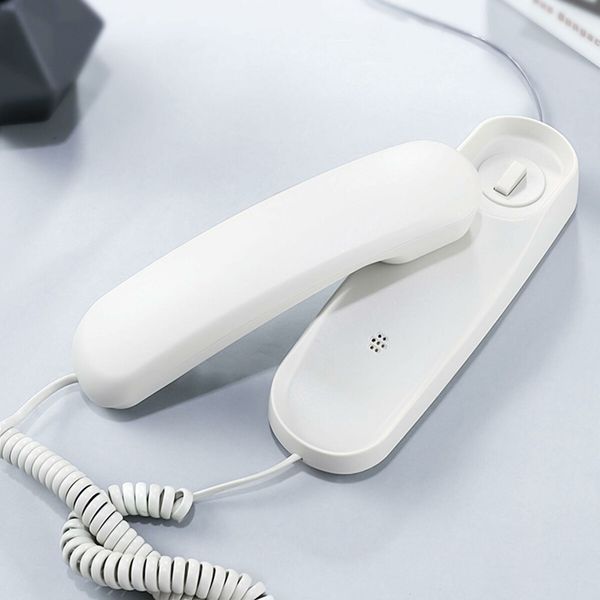 Landline Phone - Durable Corded Phone for The Office,Mini Phone uses HD Sound Chips,Making The Sound Clearer,It is Suitable for Office and Home use,and More (White)