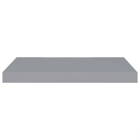 Floating Wall Shelf Grey 60x23.5x3.8 cm MDF