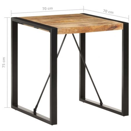 Dining Table 70x70x75 cm Solid Wood Mango