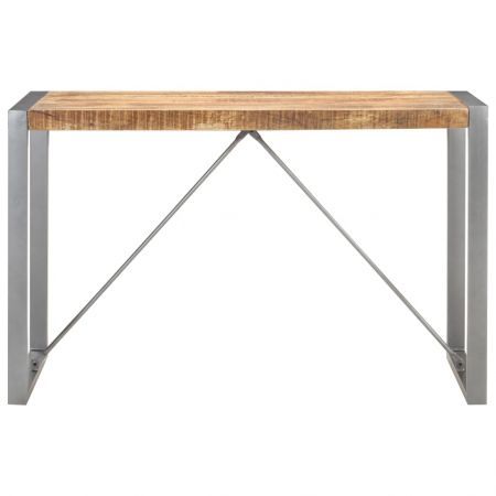 Dining Table 120x60x75 cm Solid Rough Mango Wood