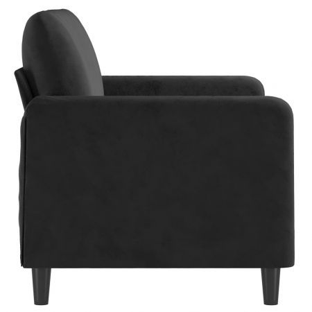 2-Seater Sofa Black 120 cm Velvet