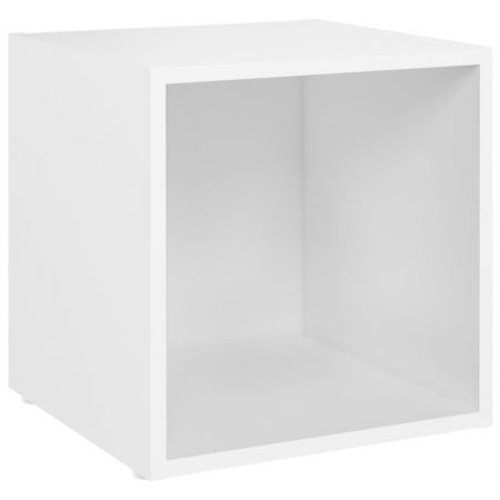 TV Cabinet White 37x35x37 cm Engineered Wood