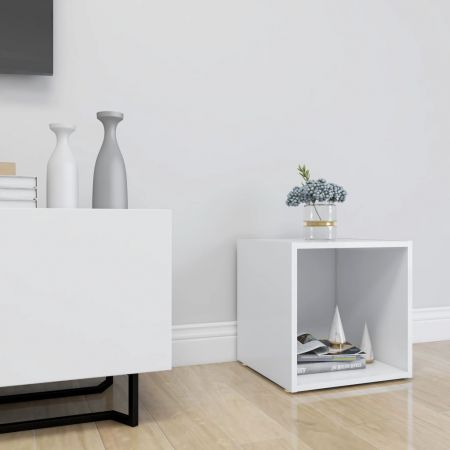 TV Cabinet White 37x35x37 cm Engineered Wood