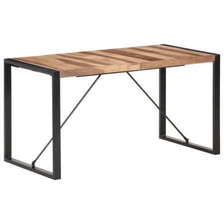 Dining Table 140x70x75 cm Solid Wood with Sheesham Finish