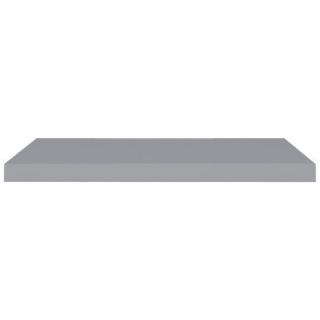 Floating Wall Shelf Grey 80x23.5x3.8 cm MDF