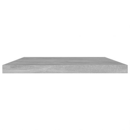 Bookshelf Boards 4 pcs Concrete Grey 60x10x1.5 cm Engineered Wood