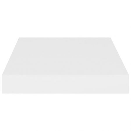 Floating Wall Shelf White 23x23.5x3.8 cm MDF