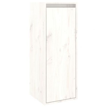 TV Cabinets 4 pcs White Solid Wood Pine