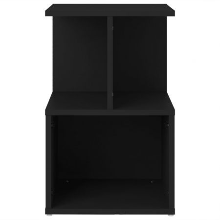 Bedside Cabinet Black 35x35x55 cm Engineered Wood