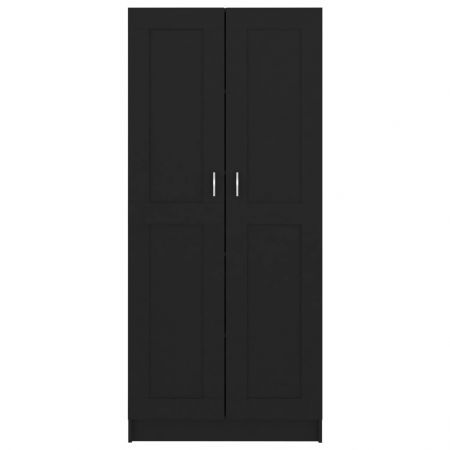 Book Cabinet Black 82.5x30.5x185.5 cm Engineered Wood