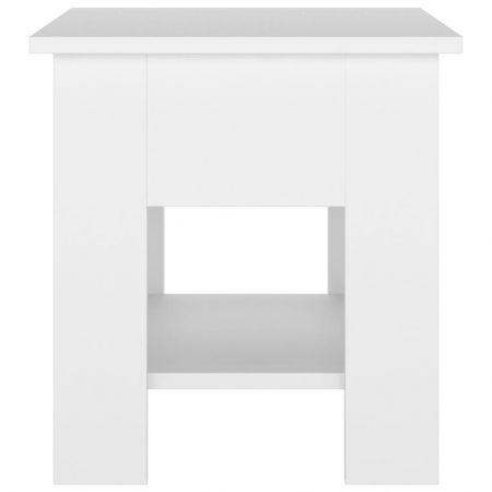 Coffee Table White 40x40x42 cm Engineered Wood