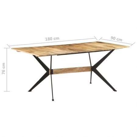 Dining Table 180x90x76 cm Solid Mango Wood