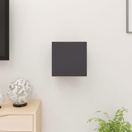 Wall Mounted TV Cabinet Grey 30.5x30x30 cm