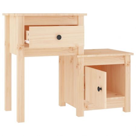 Bedside Cabinets 2 pcs 79.5x38x65.5 cm Solid Wood Pine